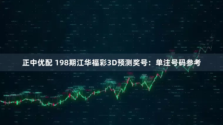 正中优配 198期江华福彩3D预测奖号：单注号码参考
